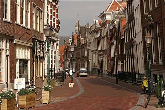 老城,街道,荷兰