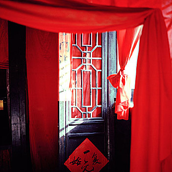 红色,角,中国