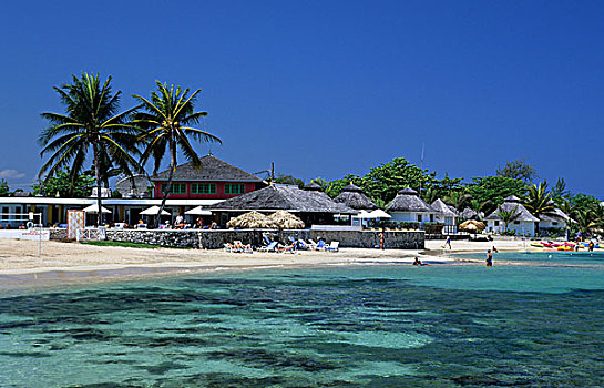 牙买加,奥乔里奥斯,酒店,海滩