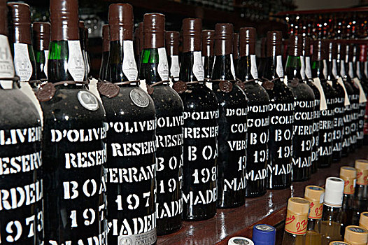 马德拉酒,瓶子,马德拉岛,葡萄牙