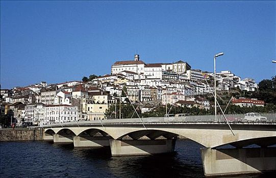 旧城,桥,圣克拉拉,大学,里斯本,葡萄牙,欧洲