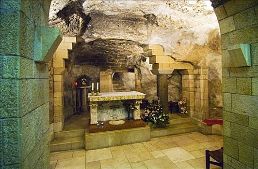 以色列,教堂,洞穴