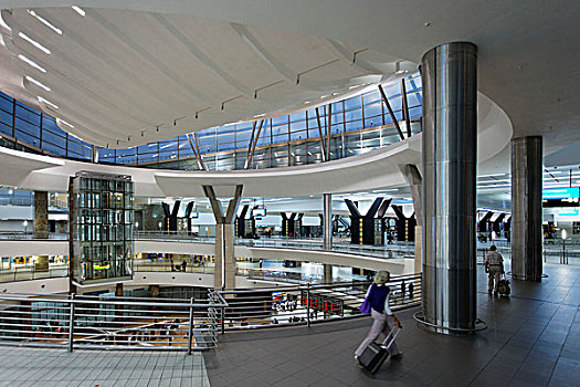 到达,大厅,国际机场,约翰内斯堡,南非,非洲
