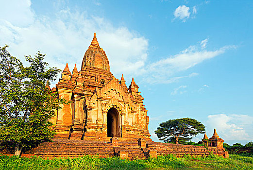 东南亚,缅甸,蒲甘,庙宇,朴素