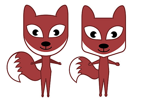 狐狸卡通,fox