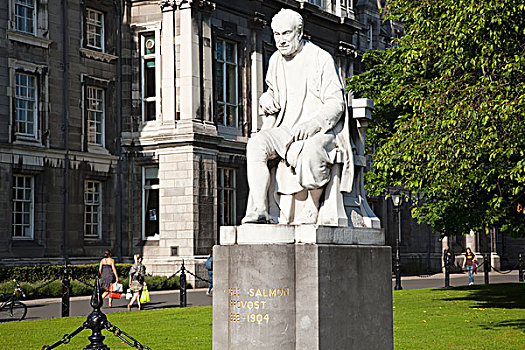 雕塑,圣三一学院,都柏林,城市,爱尔兰