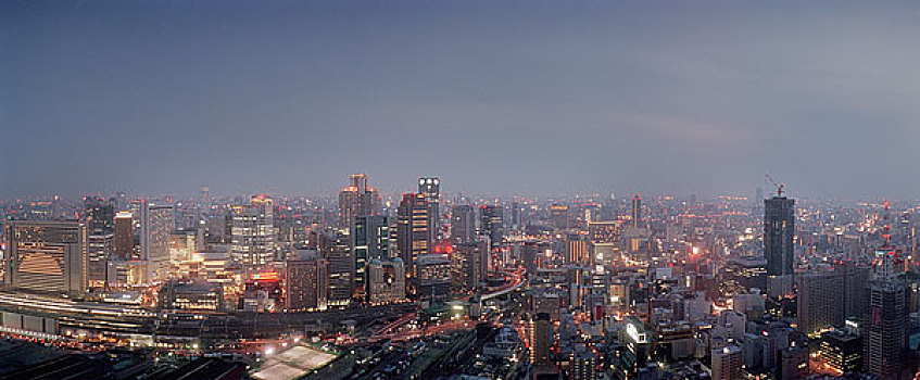 东京,天际线,日本