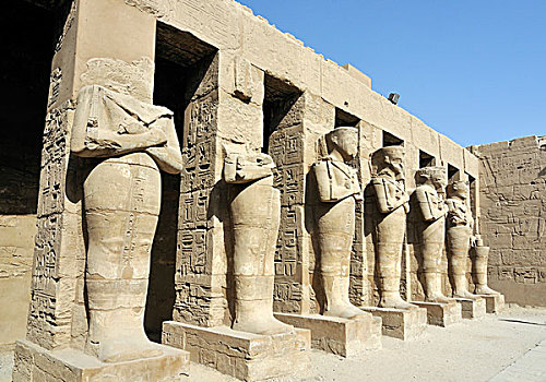 柱子,第一,小教堂,地区,卡尔纳克神庙,庙宇,复杂,靠近,路克索神庙,埃及,北非