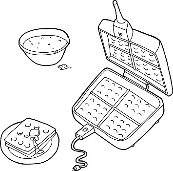 轮廓,蛋奶烘饼烤模