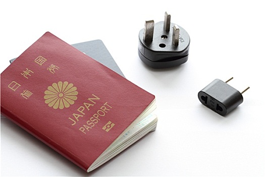 日本,护照,电器插头