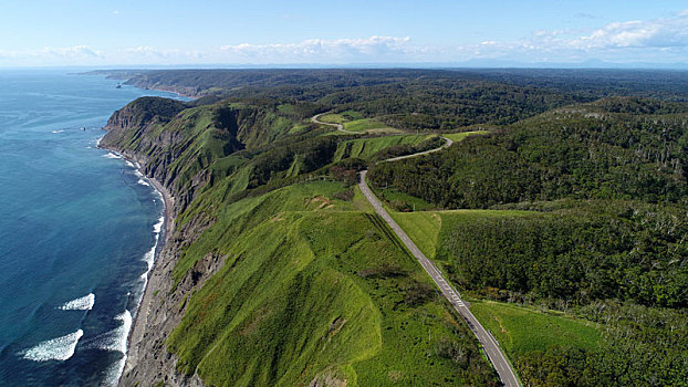 航拍,北海道,日本