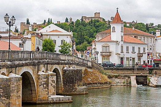 文艺复兴,桥,上方,河,托马尔,圣塔伦,地区,葡萄牙,欧洲