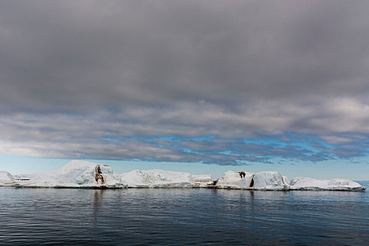 北冰洋,冰山,斯瓦尔巴特群岛,挪威