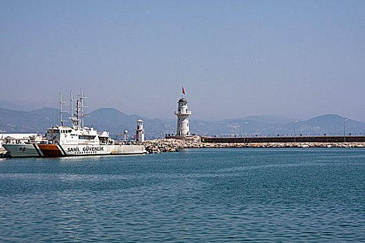 土耳其,海岸警卫队,阿兰亚,港口