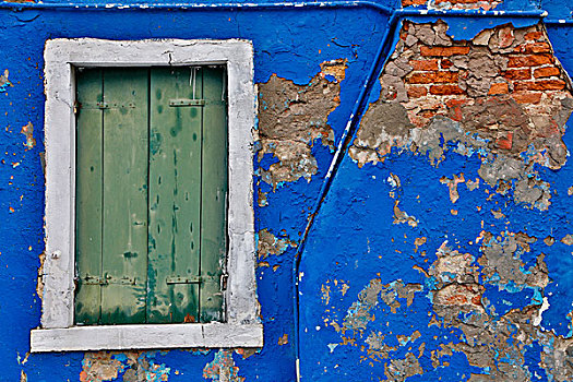 窗户,布拉诺岛,意大利
