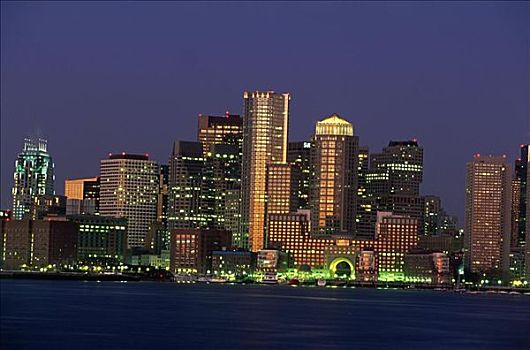摩天大楼,水岸,波士顿,马萨诸塞,美国