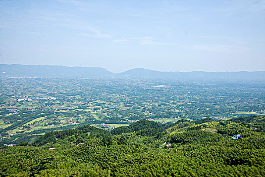 重庆市永川区茶山竹海下的村庄