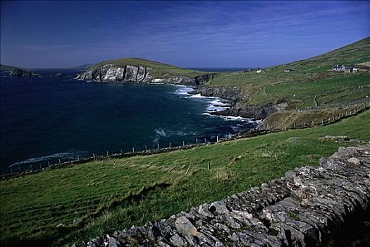 风景,海岸线,丁格尔半岛,爱尔兰