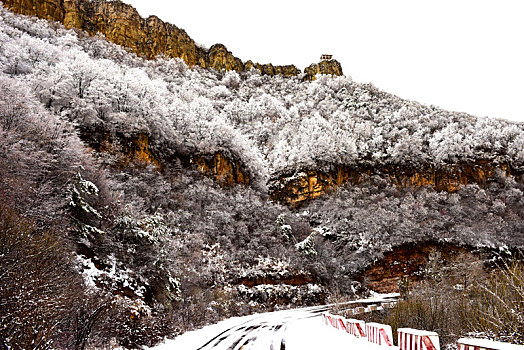 红石公园雪景