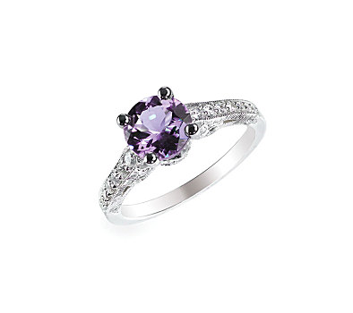 钻石,紫水晶,紫色,戒指,订婚,婚礼,新娘