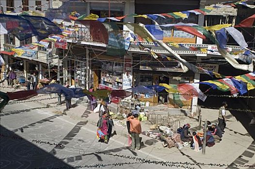 街景,市场,区域,查谟-克什米尔邦,印度