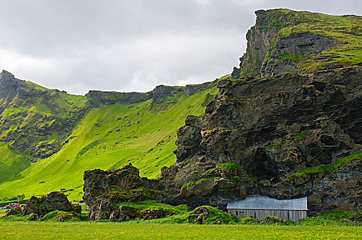 冰岛,南,靠近,谷仓,建造,落基山