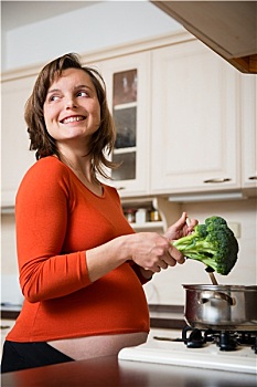 孕妇,烹调,花椰菜