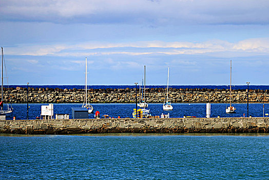 澳大利亚宁静的渔港