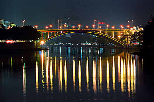蓬江大桥夜