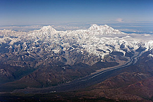 攀升,德纳里峰,阿拉斯加山脉,德纳里峰国家公园,阿拉斯加