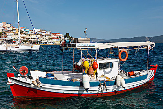 渔船,港口,伯罗奔尼撒半岛,希腊,欧洲