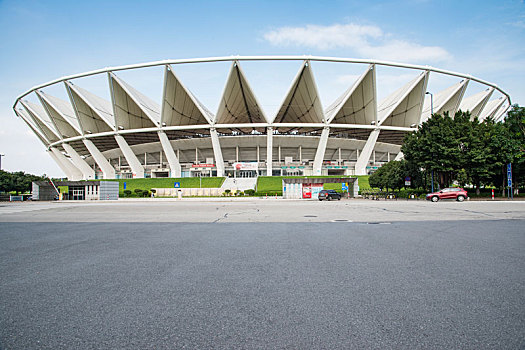 广场,体育场,汽车背景图