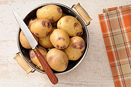 土豆,滤器,刀
