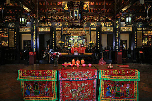 马来西亚,马六甲城,一座中国寺院