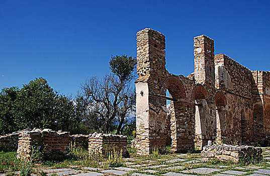 大教堂,湖,希腊