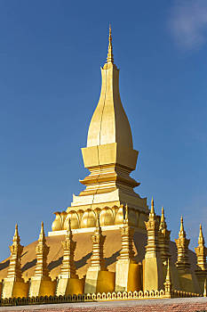 寺院,塔銮寺,万象,老挝