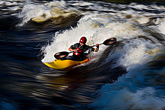 皮划艇手,渥太华河,安大略省,加拿大