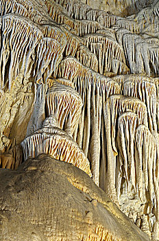 方解石,矿石,排列,大,房间,卡尔斯巴德洞穴国家公园,新墨西哥,美国