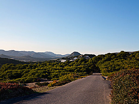 公路,山,马略卡岛,巴利阿里群岛,西班牙
