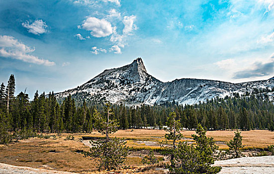 大教堂,顶峰,内华达山脉,山脉,优胜美地国家公园,加利福尼亚
