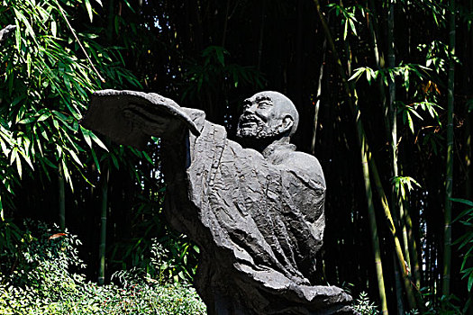 骆宾王大型室外雕像