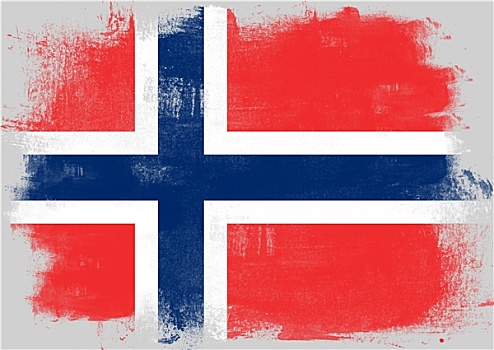 旗帜,挪威,涂绘,画刷