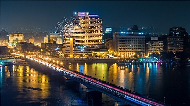 开罗,夜晚