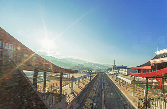 建设中的临沧火车站