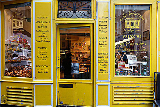 犹太,糕点店,老,地区,巴黎,法国