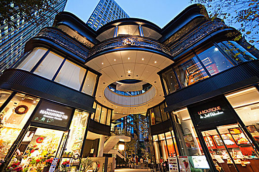 砖,购物,复杂,街道,东京,日本