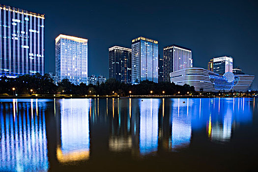 杭州低碳科技馆夜景