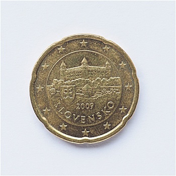 斯洛伐克,20分,硬币