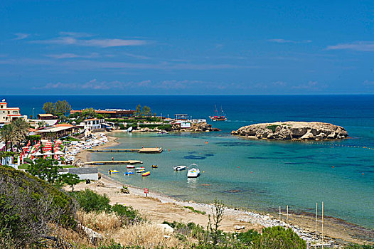 海滩,西部,北塞浦路斯,塞浦路斯