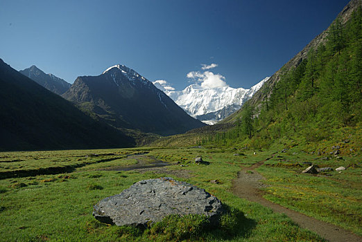 山,河,水流,峡谷,石头,岩石,陆地,靠近,漂亮,山景